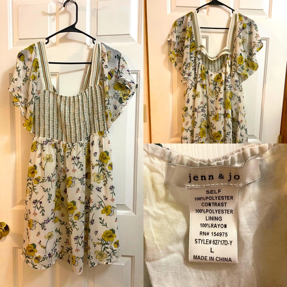 Women’s floral print swing dress